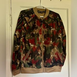 adidas X Pharrell Williams Human Race Multicolor Camouflage Jacket Womens L